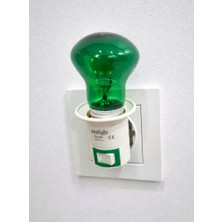 Vidafix Yeşil Gece Lambası | 10 Watt Ampul + Anahtarlı Duy