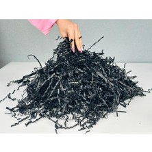 Orbak Kağıtçılık Gece Siyahı Z Zigzag Kırpık Kağıt 100 gr Hediye Kutu Dolgu Süsleme