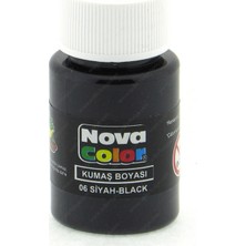 Dokirta Nova Color Kumaş Boyası 30ML Siyah 2'li