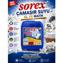 Sorex El Matik Çamaşır Suyu 5 Lt Ekonomik Boy Temizlik Ürünü