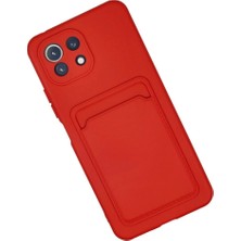 Colezium Mi 11 Kılıf Kelvin Kartvizitli  - Kırmızı