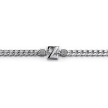 Desing 925 Ayar Gümüş Harfli Gurmet Zincir Bileklik – Özel Tasarım – 10.00 gr
