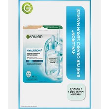 Garnier Hyaluron+ Bariyer Onarıcı Serum Maske 28 gr Pürüzsüzleştirici Kağıt Formda