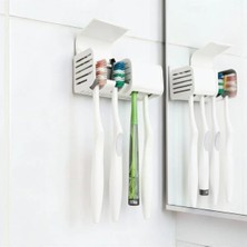 Usin Beyaz Kendinden Yapışkanlı Hijyenik Diş Fırçası Asacağı Askılığı Askılık Diş Fırçalık Banyo Organizer
