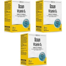 Ocean Vitamin D3 1000 Iu Damla 50 ml 3 Adet
