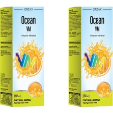 Ocean Vm Vitamin Mineral Portakal Aromalı Şurup 2 x 150 ml