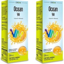 Ocean Vm Vitamin Mineral Şurup Portakal Aromalı 150 ml 2 Adet