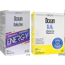 Orzax Ocean D3 K2 Damla 20 ml + Daily One Energy 30 Tablet