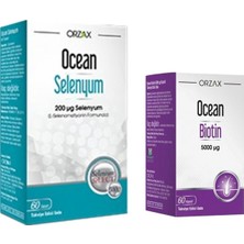 Ocean Selenyum 200 Mcg 60 Tablet + Ocean Biotin 5000 Mcg 60 Kapsül