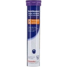 Imuneks Imunex Sambunex Kara Mürver Vitamin C Çinko 20 Efervesan Tablet