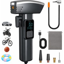 Raylax Taşınabilir  Şarjlı Hava Pompası LED Işıklı &lcd Ekranlı Acil Durum Cam Kırma Aparat 150PSI 4000MAH