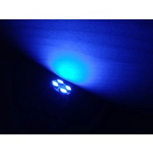 Dnz T10 Dipsiz LED Ampul (4 Çipli) Mavi 12V (4ADET Fiyatı) T10 Gösterge, Park, Sinyal, Plaka Ampulu