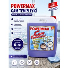 Powermax Cam Temizleyici 5 Lt Cam ve Parlak Yüzey Temizliği Için