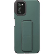 Artcrelier Galaxy A03S Kılıf Mega Standlı Silikon - Yeşil
