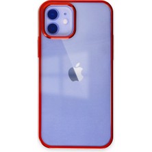 Artcrelier iPhone 12 Kılıf Element Silikon - Kırmızı