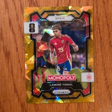 Panini Prizm Monopoly Lamine Yamal No.41 Gold Ice Cracked Oyun Kartı