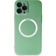 Artcrelier iPhone 12 Pro Kılıf Jack Magneticsafe Lens Silikon - Yeşil