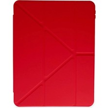 Colezium Ipad Pro 11 (2018) Kılıf Kalemlikli Mars Tablet Kılıfı - Kırmızı