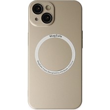 Artcrelier iPhone 14 Plus Kılıf Jack Magneticsafe Lens Silikon - Gold