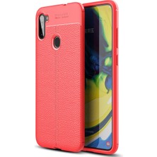 Artcrelier Galaxy A11 Kılıf Auto Focus Kapak - Kırmızı