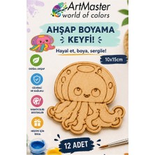 ArtMaster Ahşap Boyama Deniz Anası 12 Adet 10X15CM Boyama Deniz Figürü Etkinlik Çoçuk Gelişim Motor Beceri Kreş Anasınıfı