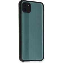 Artcrelier Realme C11 Kılıf Miami Şeffaf Silikon - Siyah