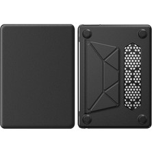 Artcrelier Macbook Air 15 2024 Macbook Deri Kapak - Siyah