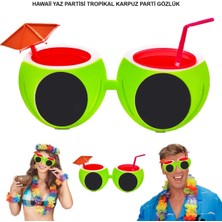 Ata Store Karpuz Şekilli Tropikal Hawaii Yaza Merhaba Parti Gözlüğü