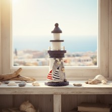 Artcrelier Ahşap Marin Deniz Feneri Model 5