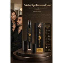Transformacion Koyu Kahve Sakal Kapatıcı Stick - Seyrek Sakallar Için Suya Dayanıklı Dolgunlaştırıcı Kalem 723260