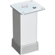 ESBH 40X40 Alüminyum Kare Ayak Mat Krom 8 cm Ayarlanabilir Mobilya Dolap Masa Ayağı 4 Adet