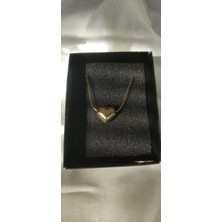 Gloriam Çelik Gold Renk Kalp Model Kadın Kolye