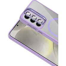 Colezium Joko  Galaxy S25 Remim Lensli Magsafe Standlı Kapak - Lila