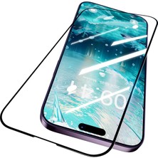 Edelfu iPhone 14 Pro Max - Ekran Koruması 9h Temperli Cam • 6d Tam Kaplama • Ultra Şeffaf Görüntü