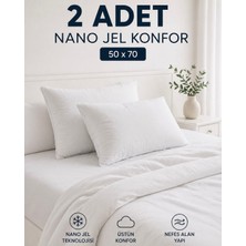 Organix Home  Yastık  Yıkanabilir Antialerjik Mikro Silikon Gold Serisi  Premium Yastık 2 Adet