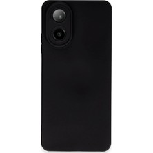 Mudanis Oppo A38 Kılıf Nano Içi Kadife Silikon - Siyah