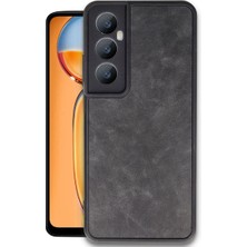 Mudanis Realme C65 Kılıf Aras Deri Kapak - Siyah