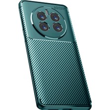 Mudanis Realme 12 Pro Plus Kılıf Auto Focus Karbon Kapak - Koyu Yeşil