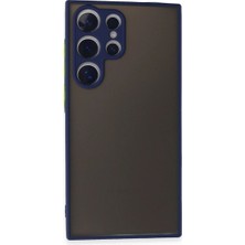 Mudanis Samsung Galaxy S24 Ultra Kılıf Montreal Silikon Kapak - Lacivert