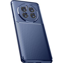 Mudanis Realme 12 Pro Plus Kılıf Auto Focus Karbon Kapak - Lacivert