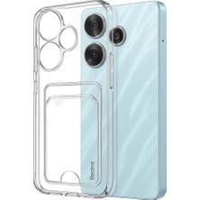 Mudanis Xiaomi Redmi 13 4g Kılıf Kart Şeffaf Silikon - Şeffaf