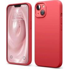 Mudanis Apple Iphone 14 Kılıf First Silikon - Kırmızı
