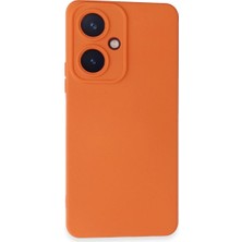Mudanis Vivo Y27 Kılıf Nano Içi Kadife Silikon - Turuncu