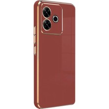 Mudanis Xiaomi Redmi 13 4g Kılıf Volet Silikon - Kırmızı