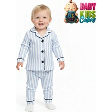 Baby Kids Colors Erkek Çizgili Alt Üst Pijama Takımı