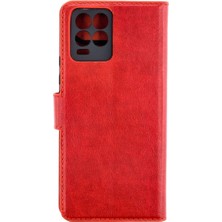 Mudanis Realme 8 Pro Kılıf Trend S Plus Kapaklı Kılıf - Kırmızı