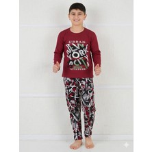 Baby Kids Colors Baskılı Erkek Pijama Takımı Uzun Kol
