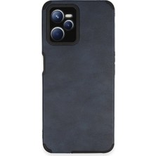 Mudanis Realme C35 Kılıf Loop Deri Silikon - Lacivert