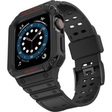 Mudanis Apple Watch 42MM KR401 Silikon Kordon (Saat Değildir) - Siyah