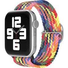 Mudanis Apple Watch 38MM  Kordon (Saat Değildir) - Siyah-Kırmızı-Sarı